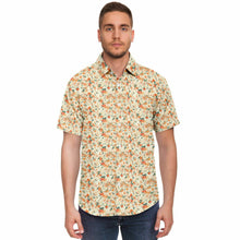 Load image into Gallery viewer, Orange Blossom- Short Sleeve Button Down Shirt