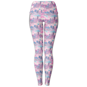 80s City Pop Mesh with Pocket Legging