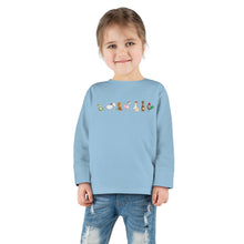 Load image into Gallery viewer, Christmas Fox Rain- Toddler Long Sleeve Tee