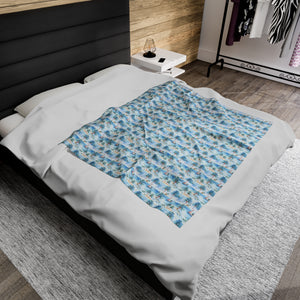 Tropic Sojourn- Velveteen Plush Blanket