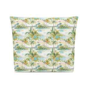 Palm Tree Breeze Cotton Zipper Bag