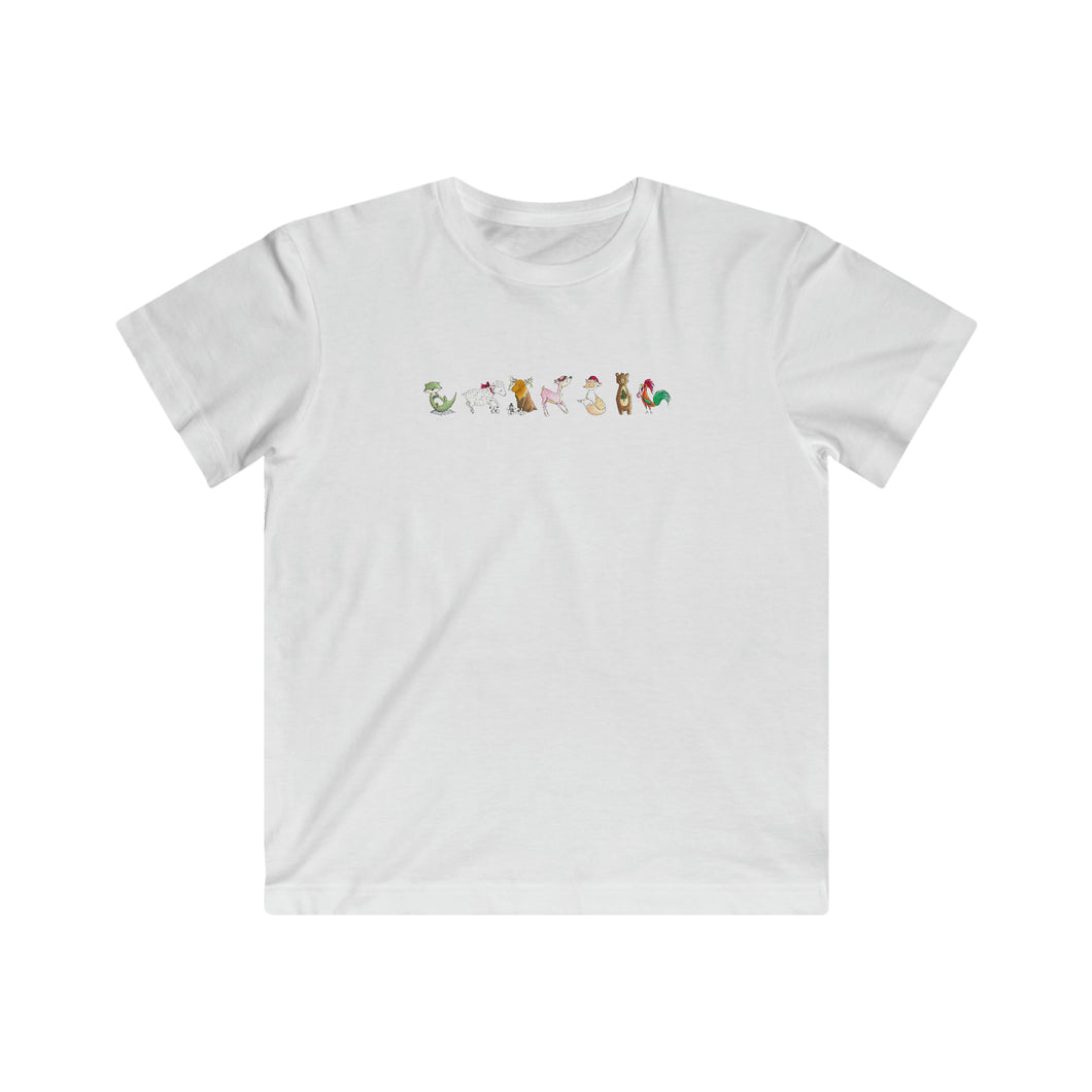 Fox Rain Christmas - Kids Fine Jersey Tee
