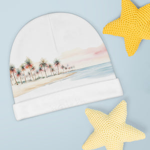 Baby Beanie - Tropical Palms