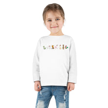 Load image into Gallery viewer, Christmas Fox Rain- Toddler Long Sleeve Tee