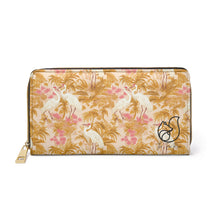 Load image into Gallery viewer, Zipper Wallet - Rosette Cranes