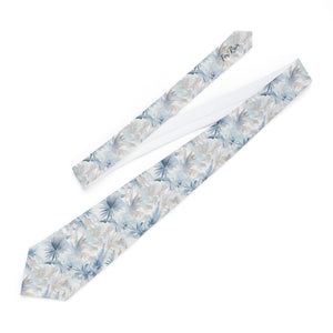 Neutral Toile Tropic Printed Necktie