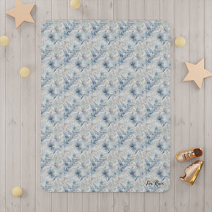 Neutral Toile Tropic Toddler Blanket