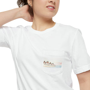 Holiday Palms- Unisex Pocket T-shirt