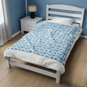 Tropic Sojourn- Velveteen Plush Blanket