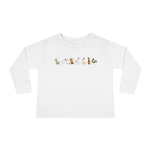 Load image into Gallery viewer, Christmas Fox Rain- Toddler Long Sleeve Tee