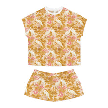 Load image into Gallery viewer, Women&#39;s Short Pajama Set - Rosette Cranes