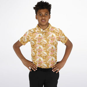 Kids Polo Shirt - Rosette Cranes