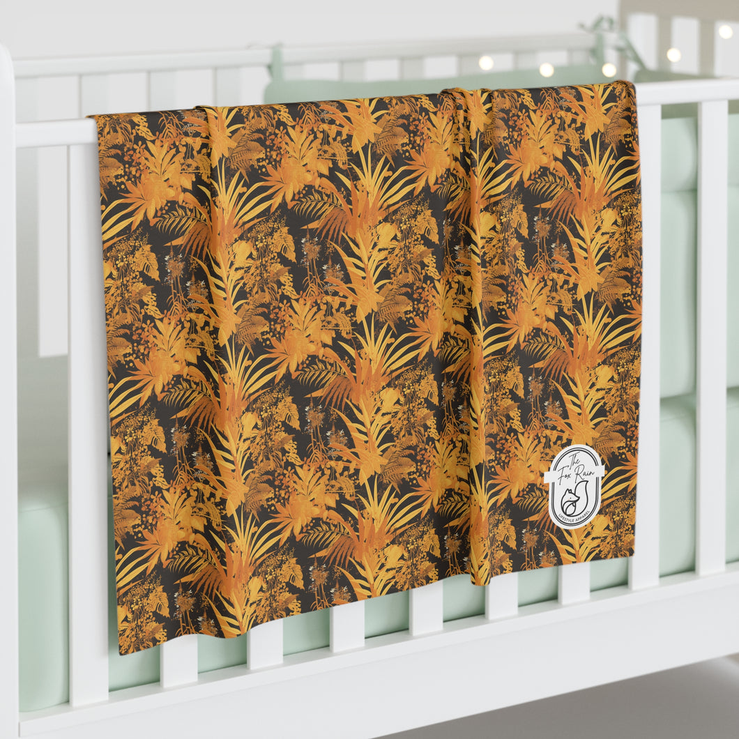 Baby Swaddle Blanket - Golden Fronds