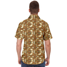 Load image into Gallery viewer, Warm Mid Mod- Mens Short Sleeve Button Down Shirt