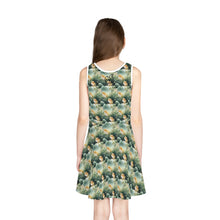 Load image into Gallery viewer, Girls' Sleeveless Sundress - Hamster Garden Party