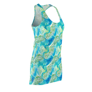 Women's Racerback Cover Up- Azul Adventure