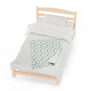 Festive Palms- Velveteen Plush Blanket