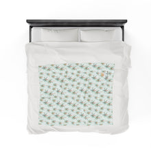 Load image into Gallery viewer, Festive Palms- Velveteen Plush Blanket