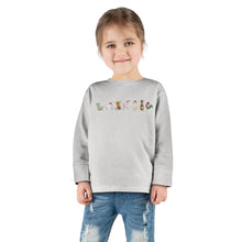 Load image into Gallery viewer, Christmas Fox Rain- Toddler Long Sleeve Tee