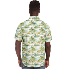 Load image into Gallery viewer, Palm Tree Breeze- Men&#39;s Short Sleeve Button Down Shirt