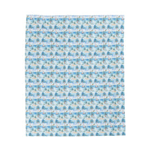 Load image into Gallery viewer, Tropic Sojourn- Velveteen Plush Blanket