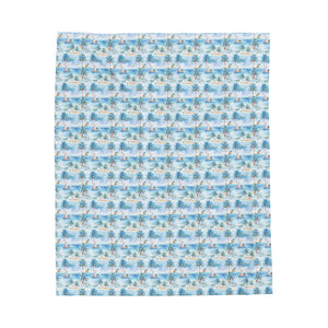 Tropic Sojourn- Velveteen Plush Blanket