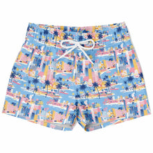 Load image into Gallery viewer, Miami Blue Skyline- Kids Swim Trunks