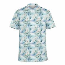 Load image into Gallery viewer, Floral Tropics- Blade Collar Polo Shirt