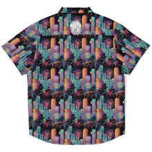 Load image into Gallery viewer, Youth Short Sleeve Button Down- Noche Neon