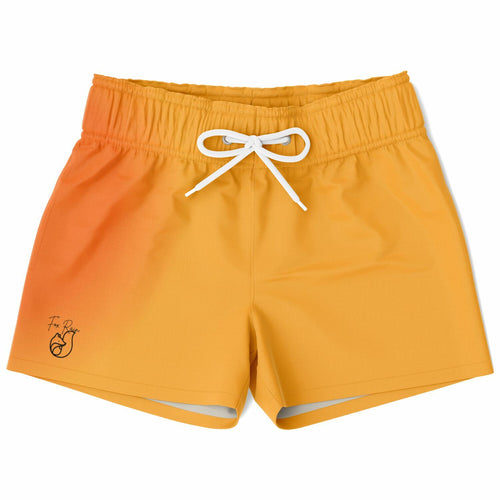 Kids Swim Trunks - Yellow Orange Gradient