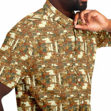 Load image into Gallery viewer, Warm Mid Mod- Mens Short Sleeve Button Down Shirt