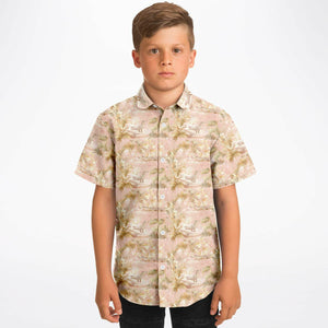 Youth Button Down Shirt - Winter Sunbathing