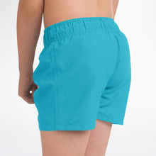 Load image into Gallery viewer, Kids Swim Trunks - Teal Blue Gradient