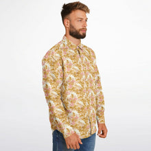 Load image into Gallery viewer, Long Sleeve Button Down Shirt - Rosette Cranes