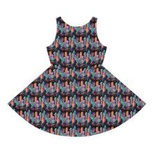 Load image into Gallery viewer, Girls' Sleeveless Sundress - Neon Noche