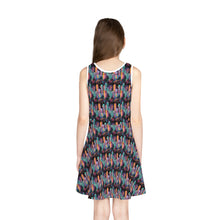 Load image into Gallery viewer, Girls' Sleeveless Sundress - Neon Noche