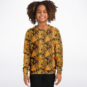 Youth Sweatshirt – Golden Fronds