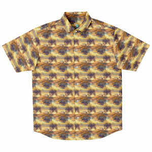 Fire Sky- Men's Short Sleeve Button Down Shirt