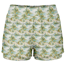 Load image into Gallery viewer, Palm Tree Breeze Women&#39;s 2-in-1 Shorts
