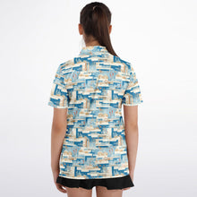 Load image into Gallery viewer, Mid Mod Blue- Kids Polo Shirt