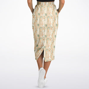 Paste Art Deco- Athletic Long Pocket Skirt