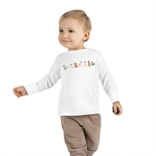Load image into Gallery viewer, Christmas Fox Rain- Toddler Long Sleeve Tee