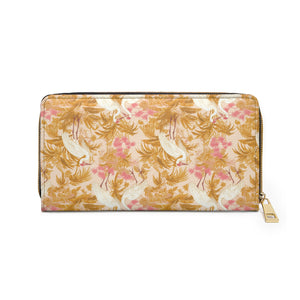 Zipper Wallet - Rosette Cranes