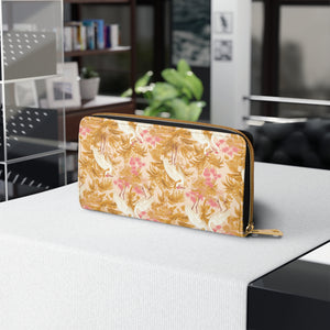 Zipper Wallet - Rosette Cranes