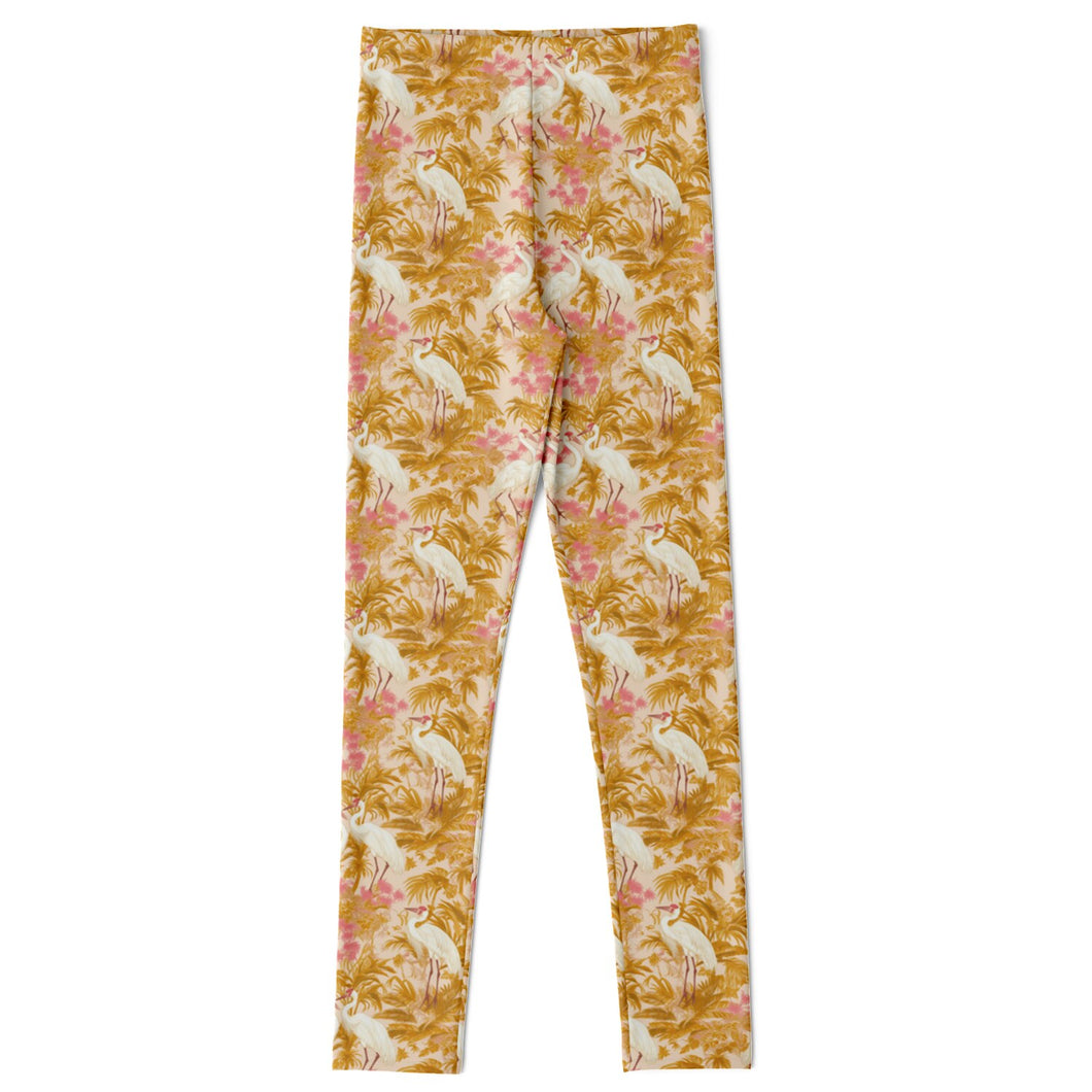 Kids Leggings - Rosette Cranes