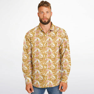 Long Sleeve Button Down Shirt - Rosette Cranes