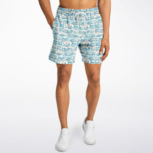 Tropic Cube- Men's Athletic Shorts