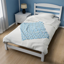 Load image into Gallery viewer, Tropic Sojourn- Velveteen Plush Blanket