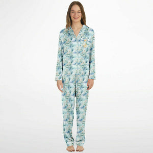 Floral Tropic- Women's Satin Pajamas