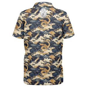 Kids Polo Shirt - Gold Dragon